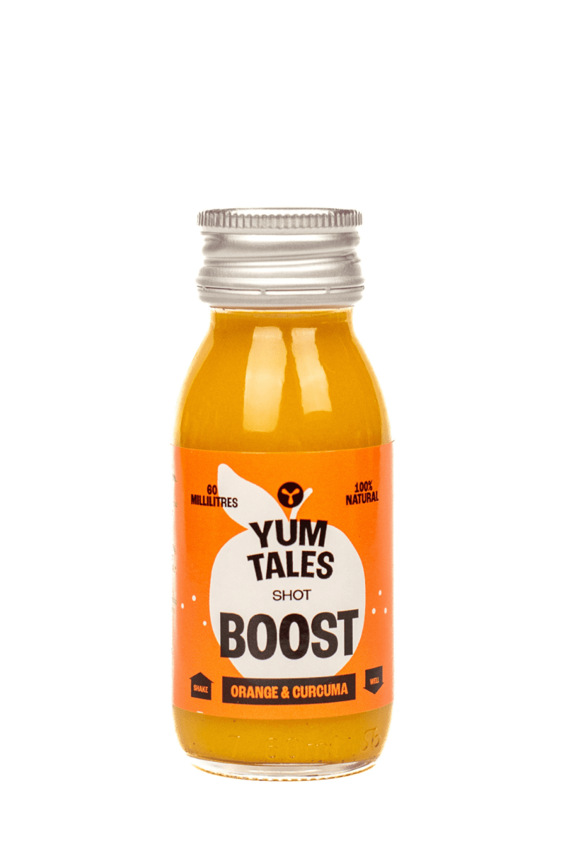 YumTales Shot Πορτοκάλι & Κουρκουμάς-100% Οργανικό Σφηνάλι Ενέργειας 60ml